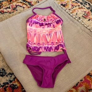 Free Country Halter Tankini Swimsuit